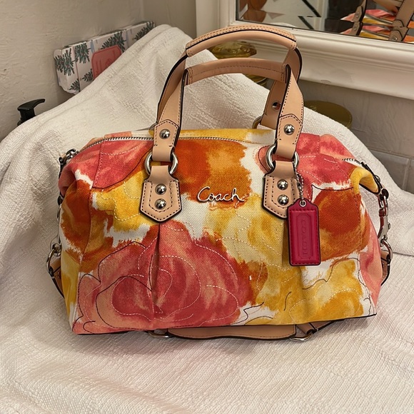 Coach Handbags - COACH - NWT- F21885a Ashley Floral Print Satchel